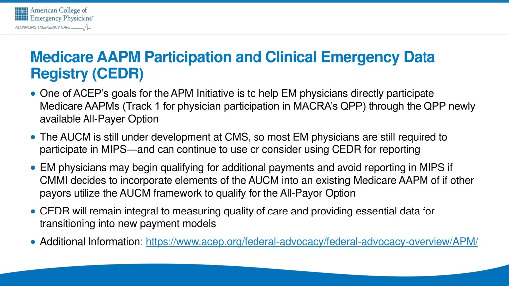 medicare aapm participation and clinical