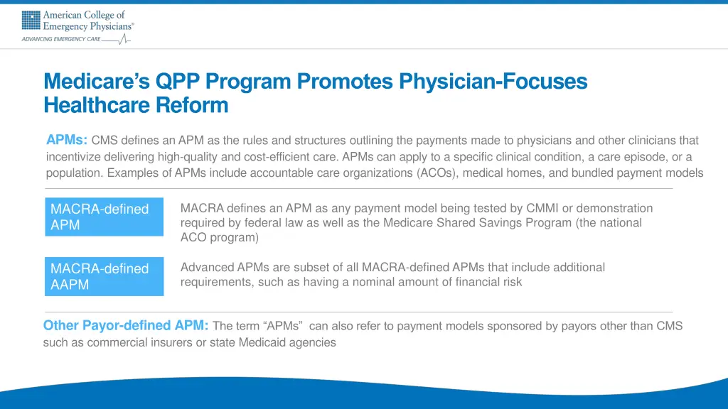 medicare s qpp program promotes physician focuses