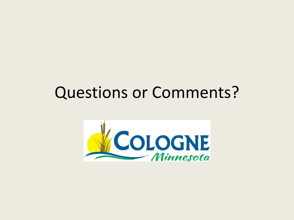 questions or comments