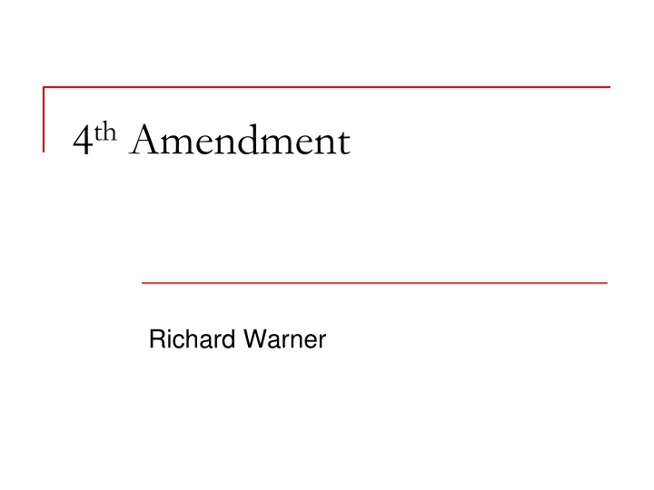 4 th amendment