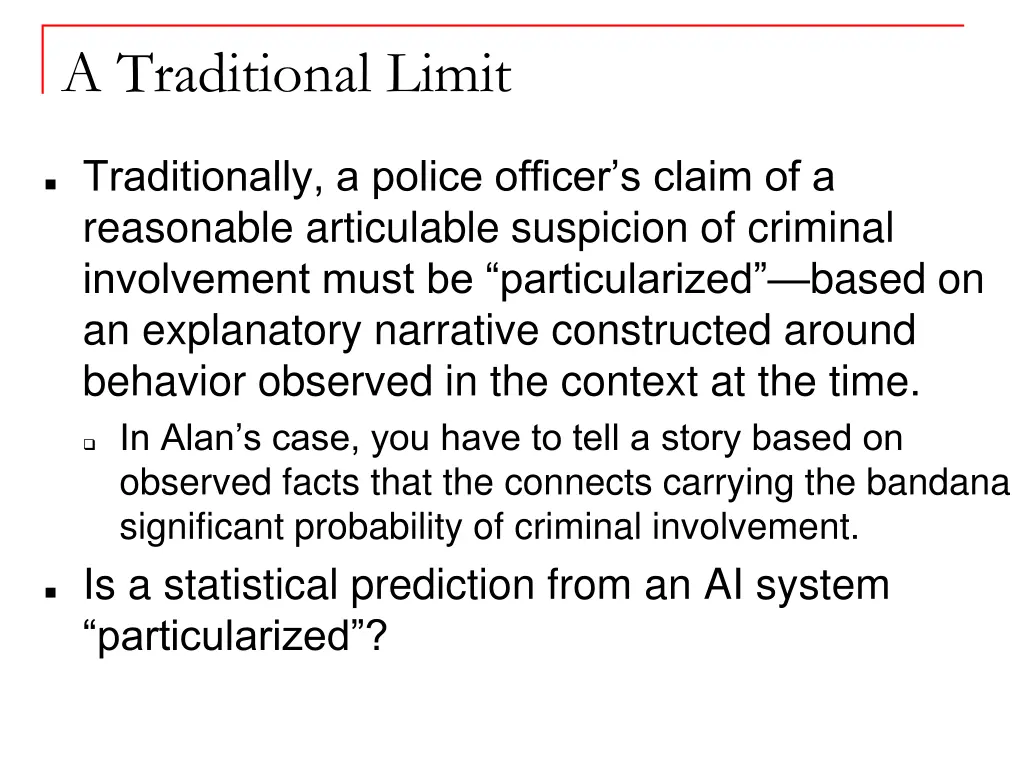 a traditional limit
