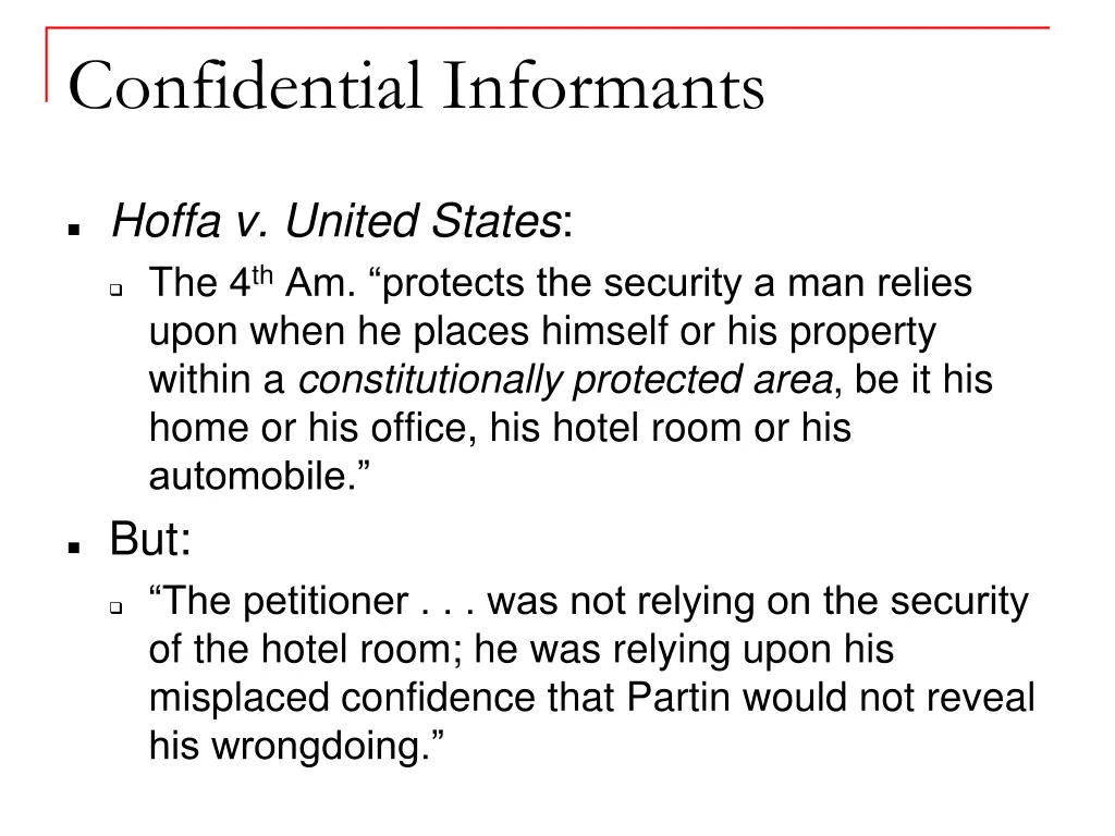 confidential informants 1