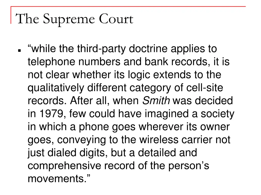 the supreme court