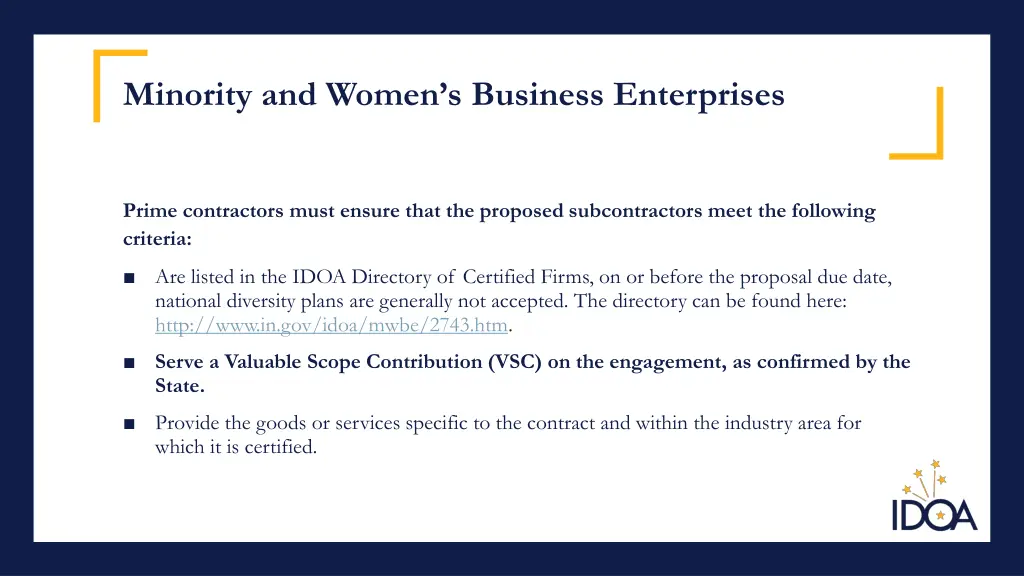 minority and women s business enterprises 1