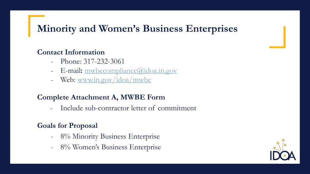 minority and women s business enterprises