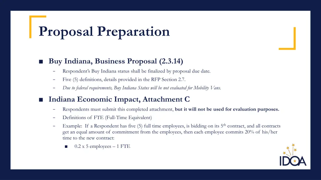 proposal preparation