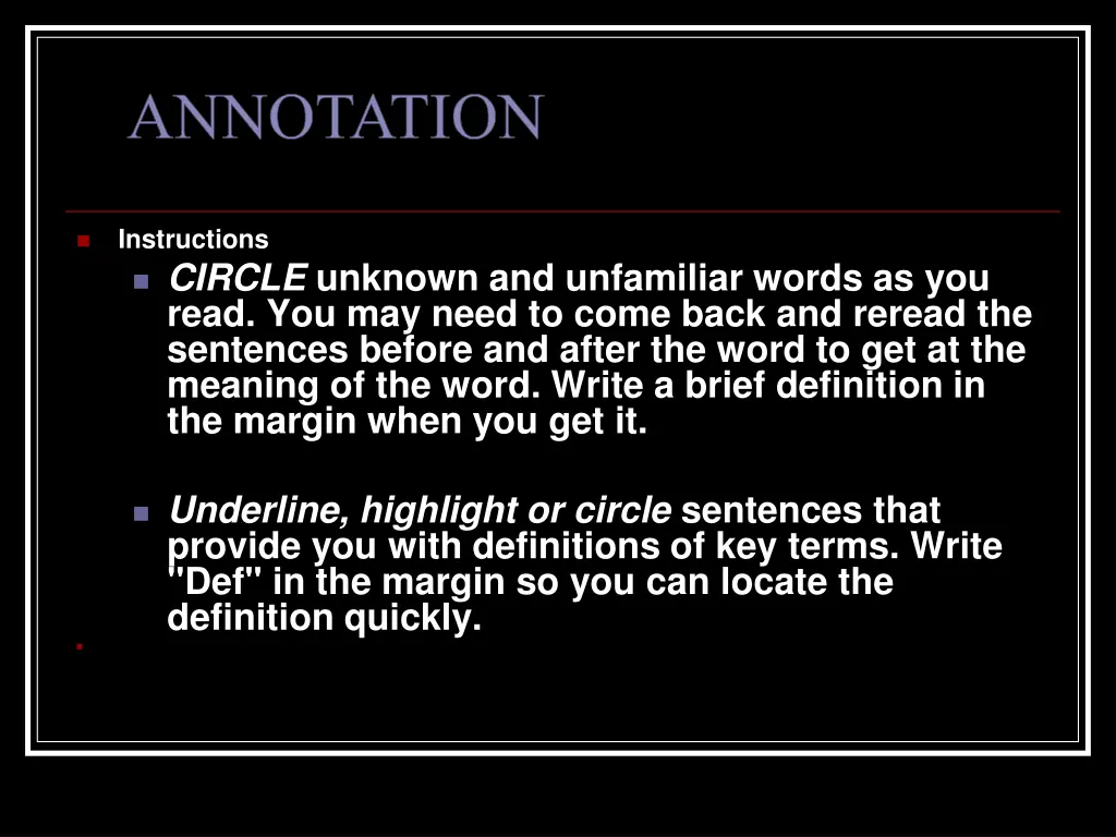 annotation
