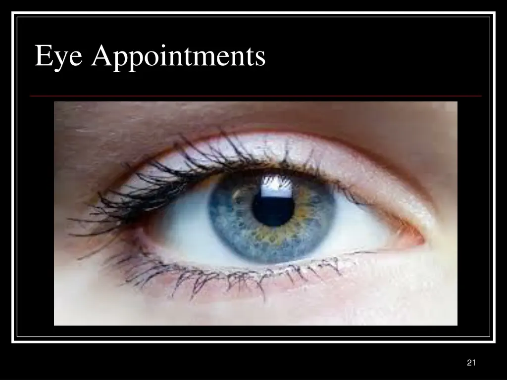 eye appointments