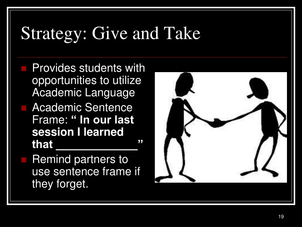 strategy give and take