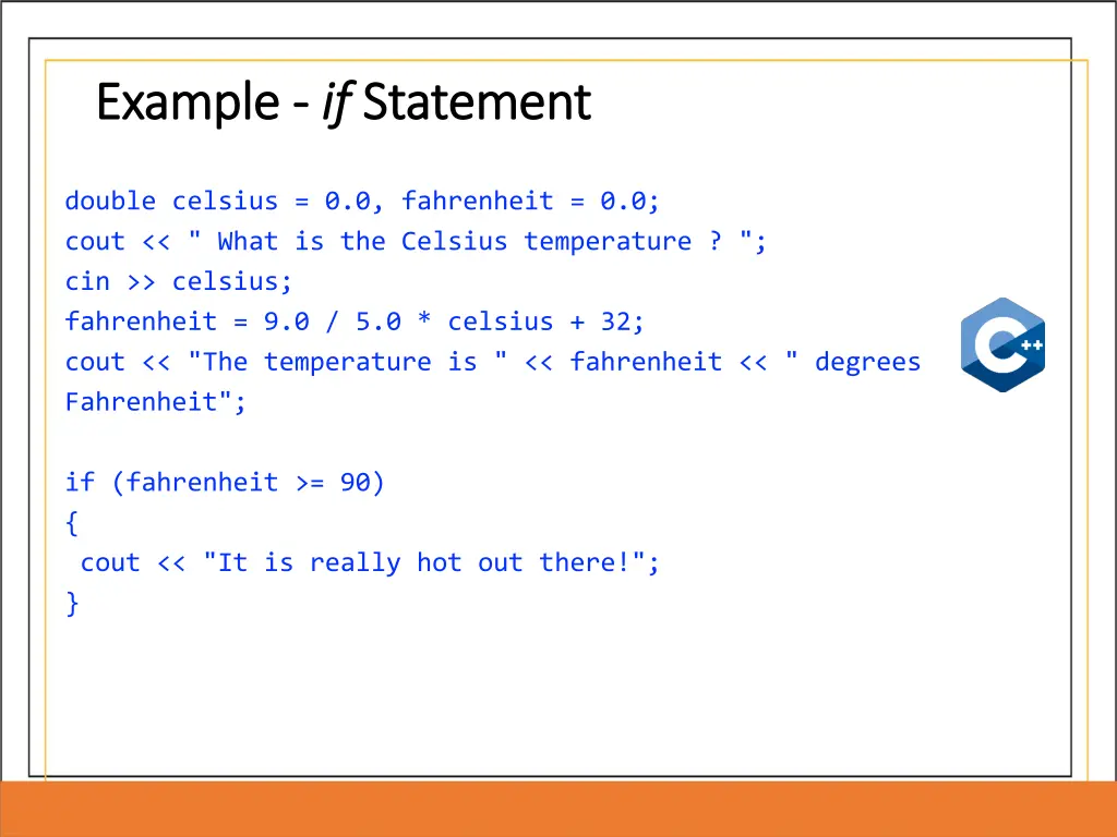 example example if if statement