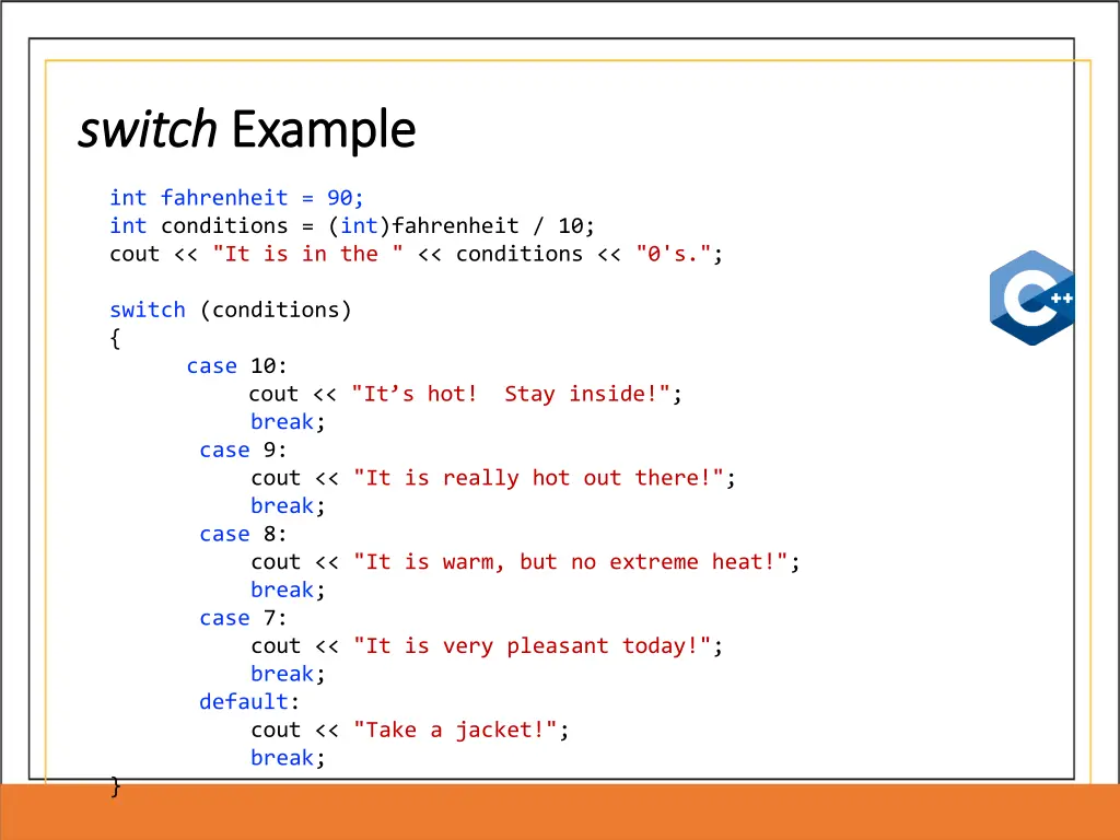 switch switch example example