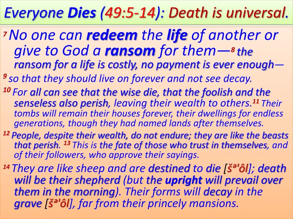 everyone dies 49 5 14 death is universal