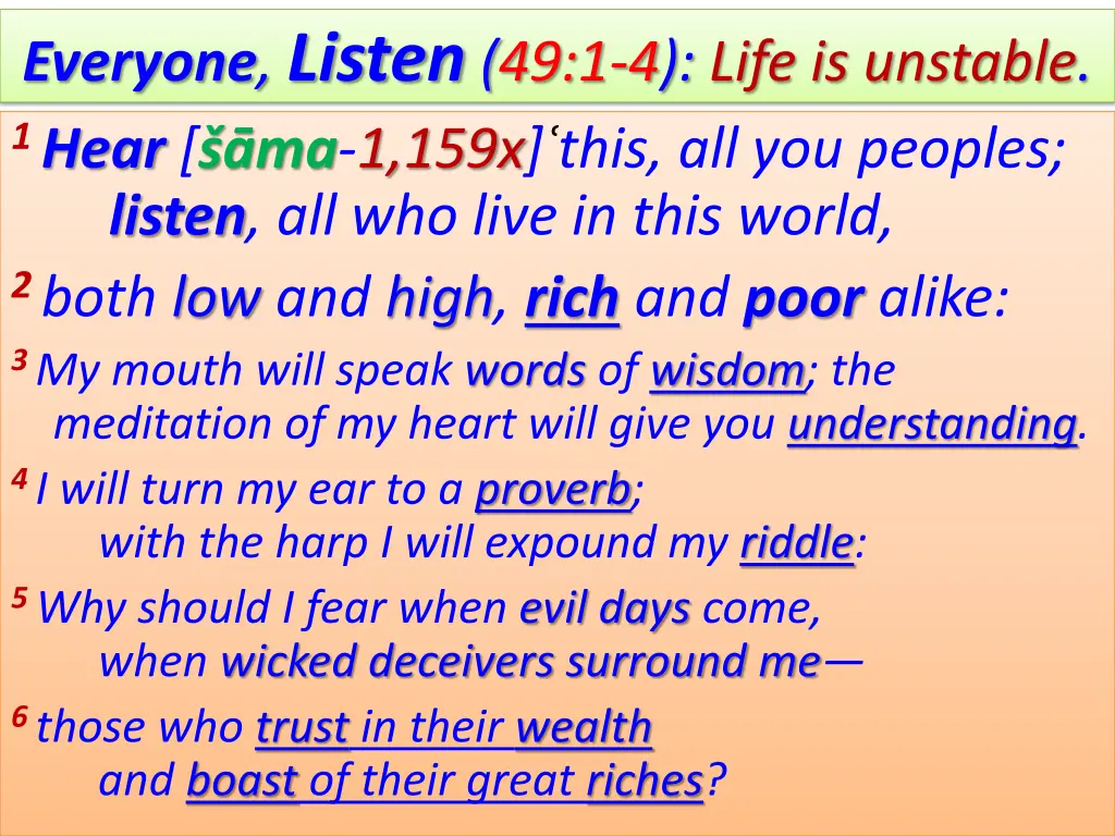 everyone listen 49 1 4 life is unstable 1 hear