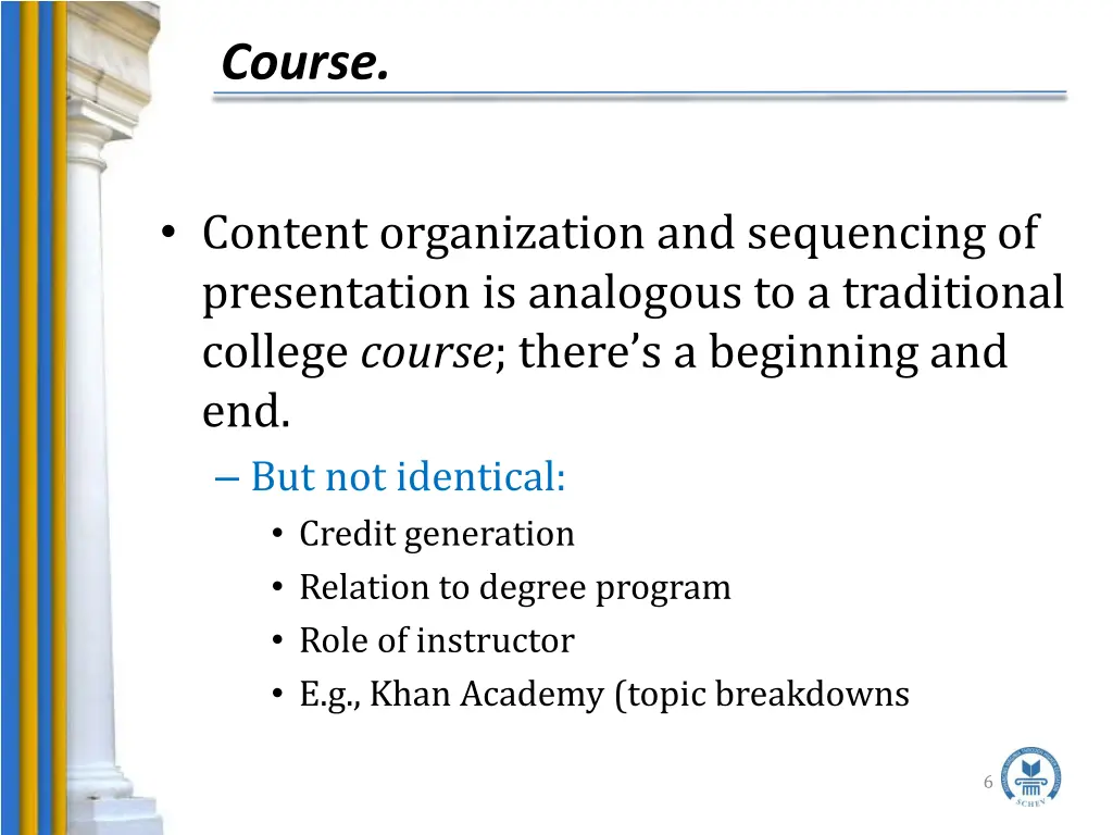 course