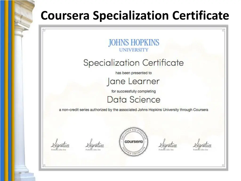 coursera specialization certificate