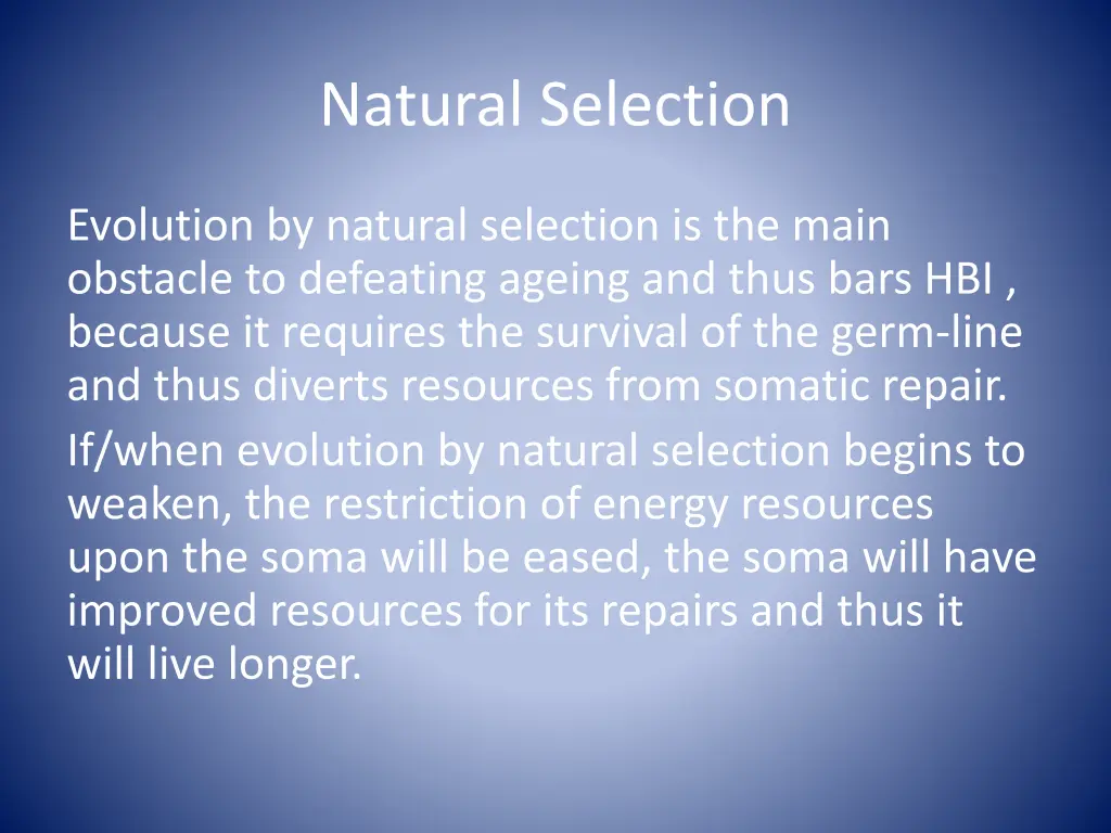 natural selection