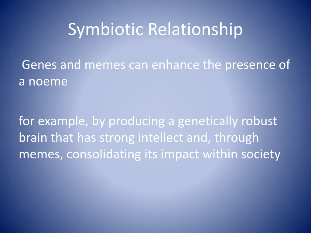 symbiotic relationship