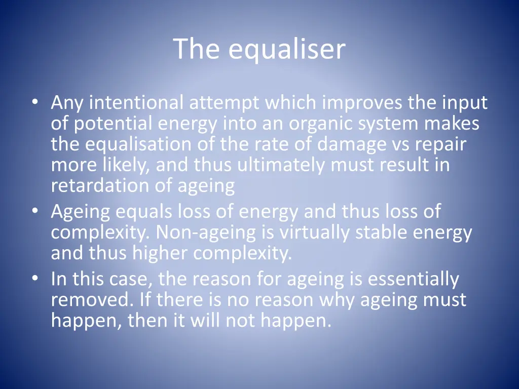 the equaliser