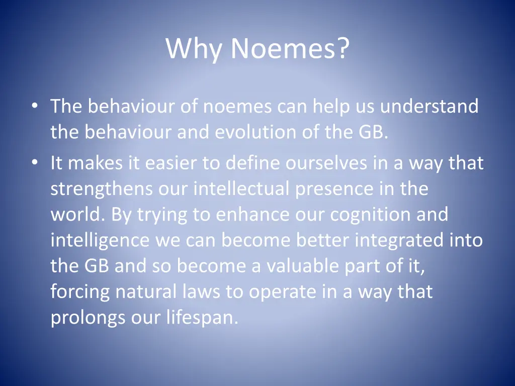 why noemes