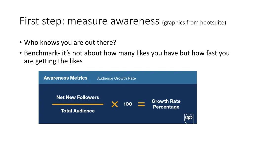 first step measure awareness graphics from
