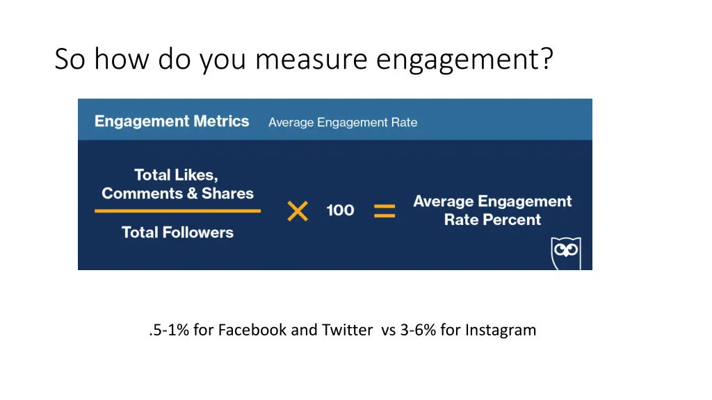 so how do you measure engagement