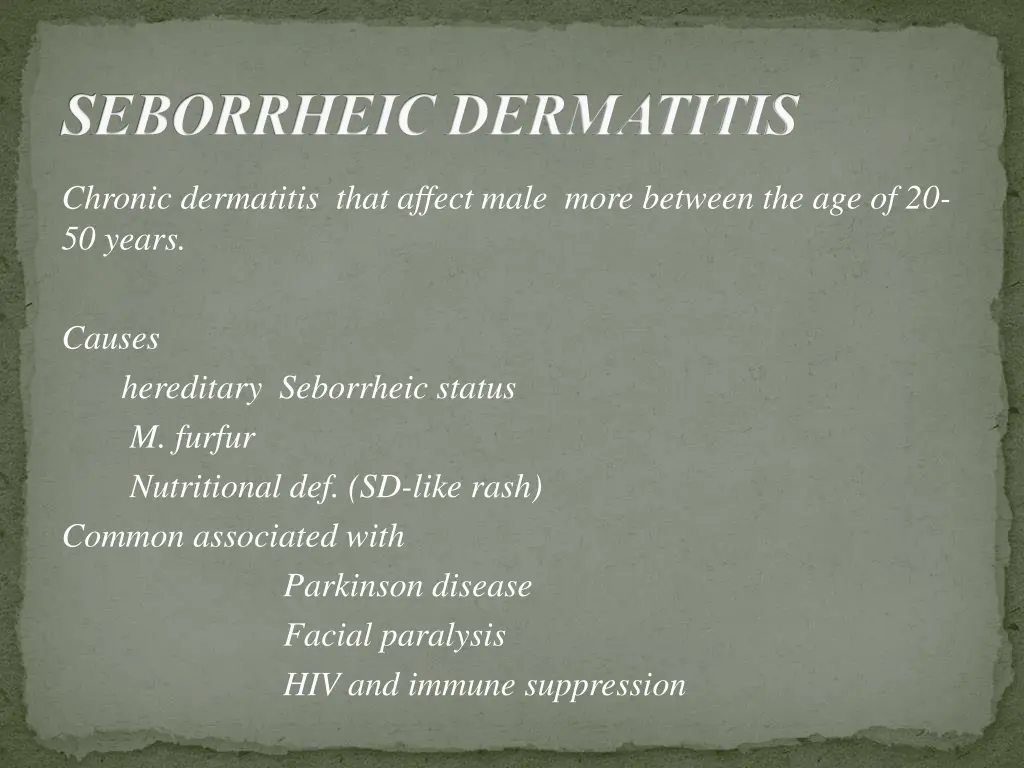 seborrheic dermatitis
