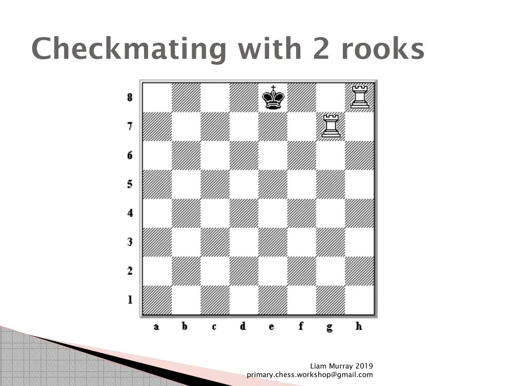 checkmating with 2 rooks 1