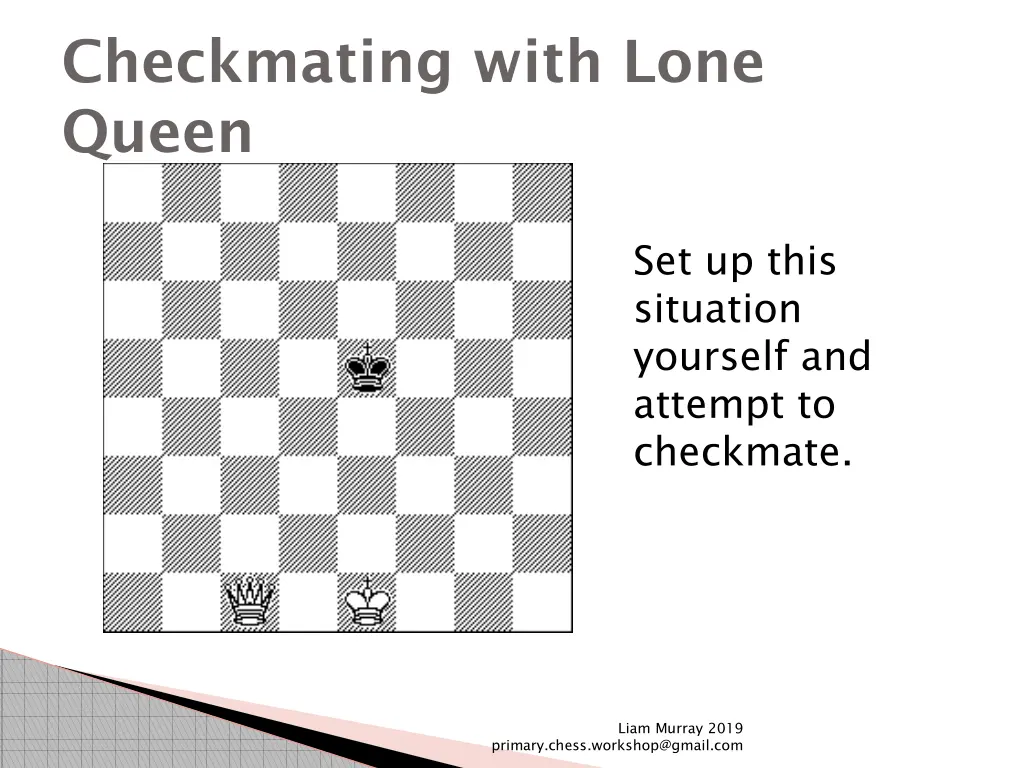 checkmating with lone queen