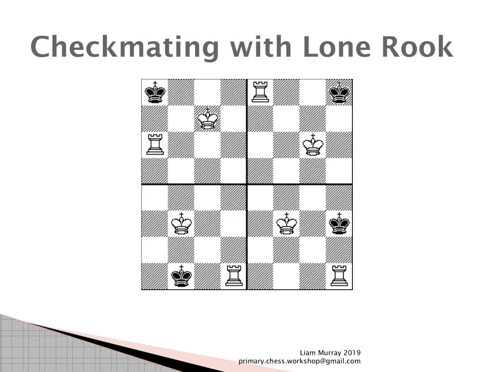 checkmating with lone rook 1