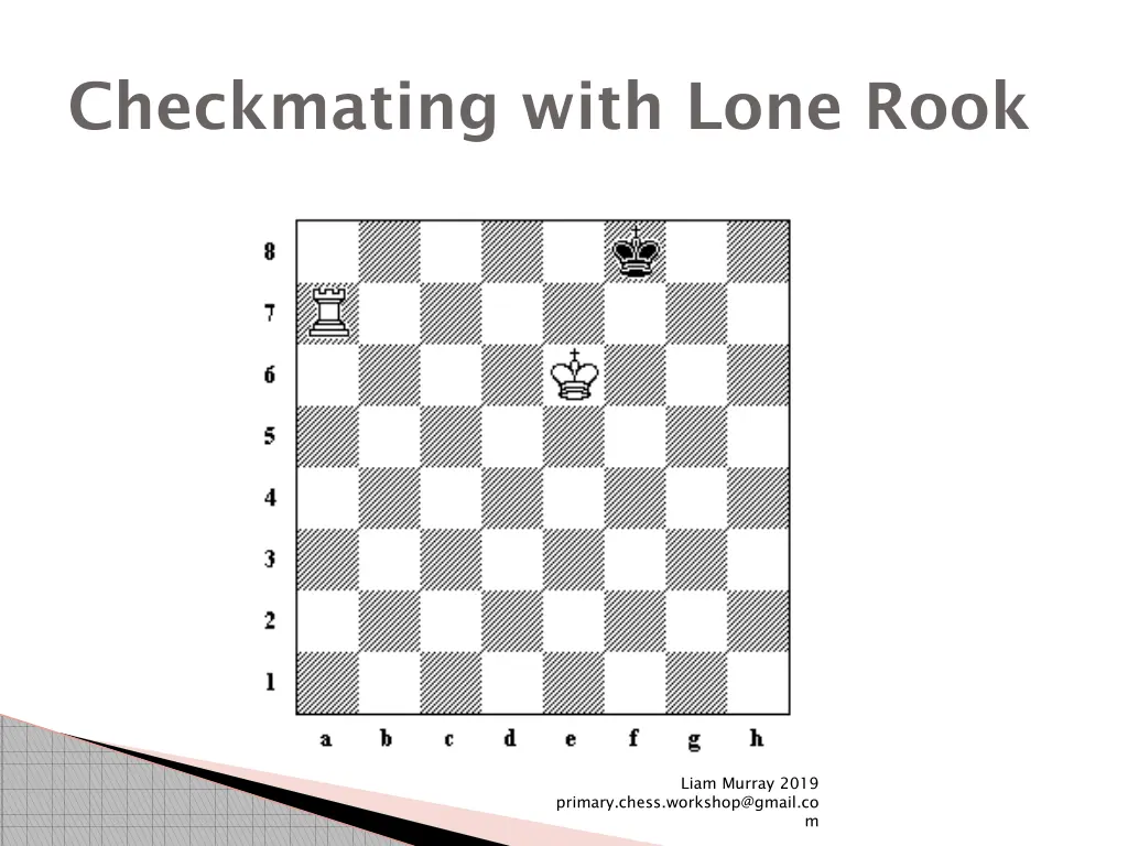 checkmating with lone rook