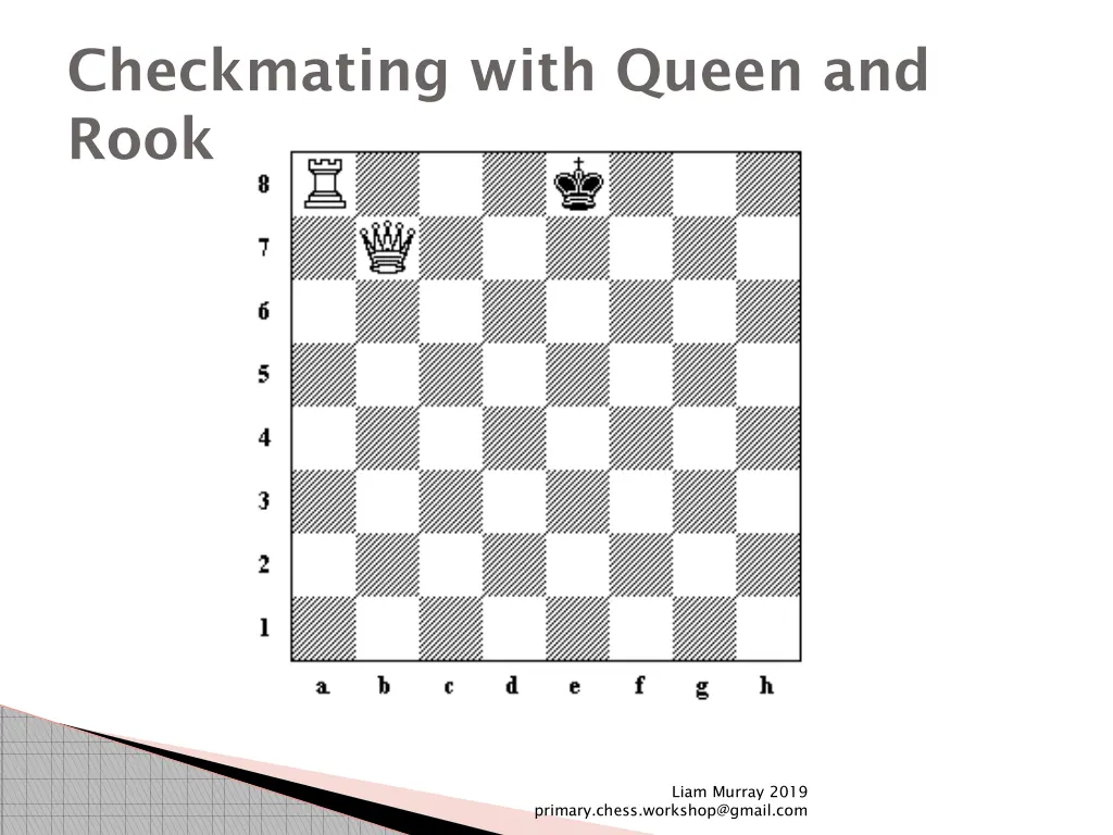 checkmating with queen and rook 2