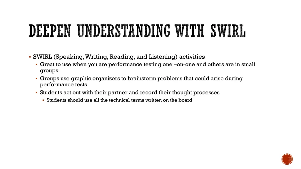 deepen understanding with swirl