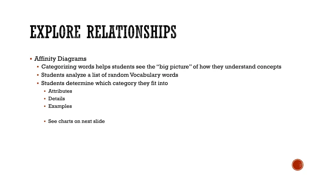 explore relationships