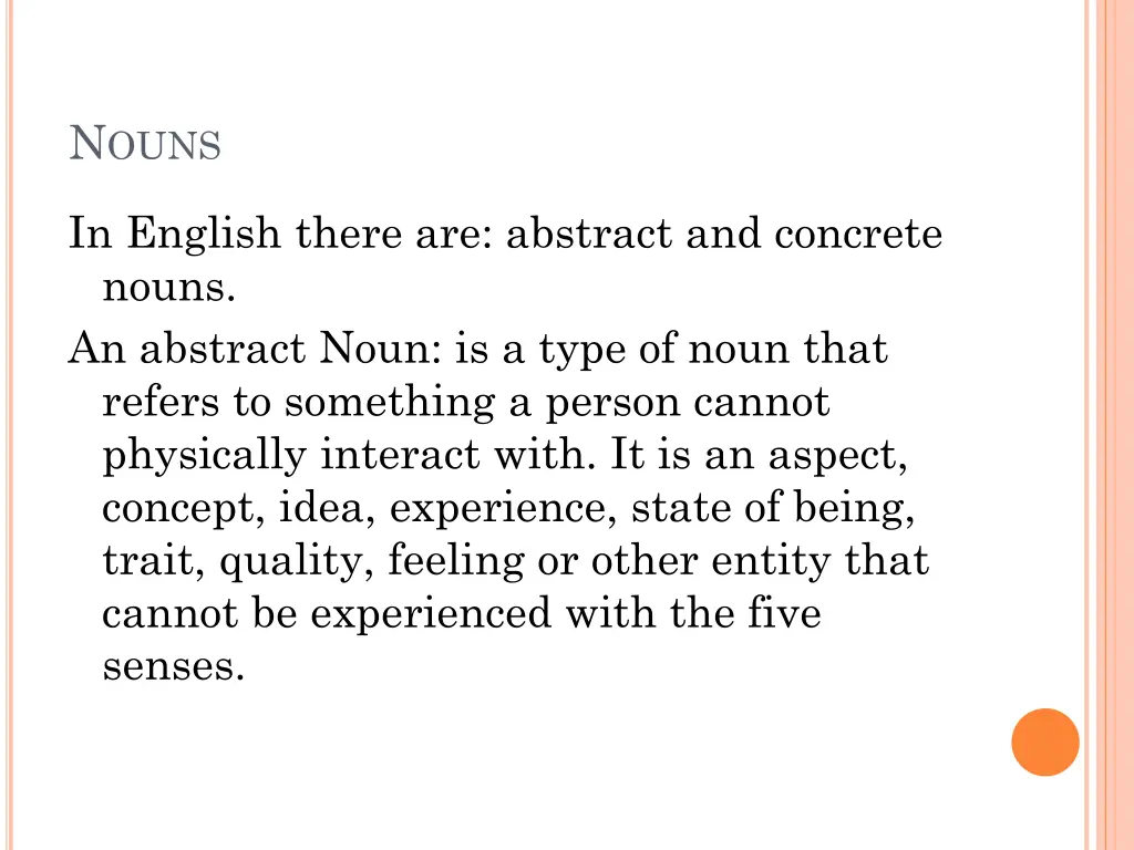 n ouns