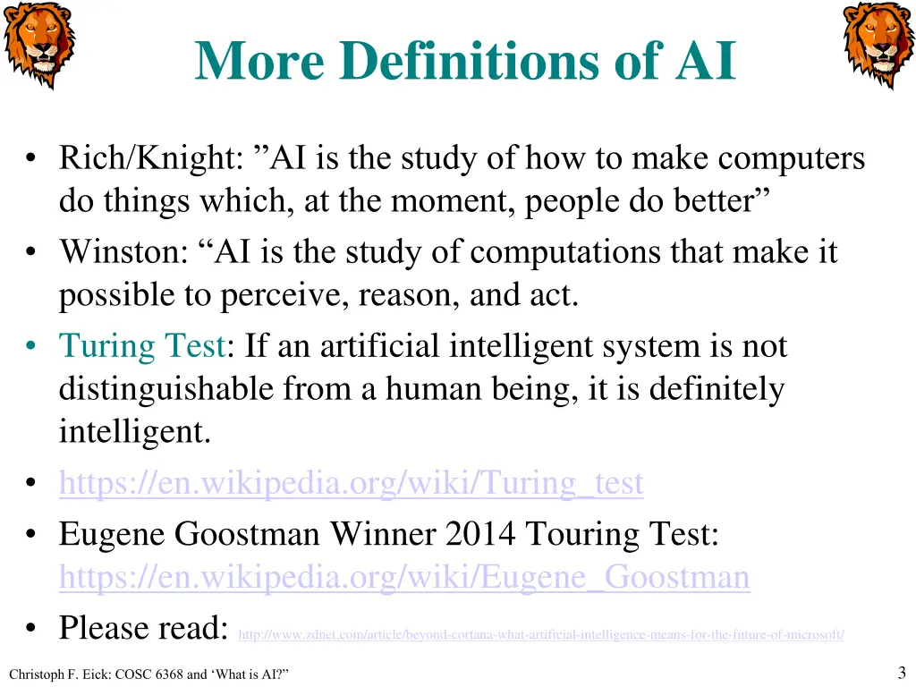 more definitions of ai