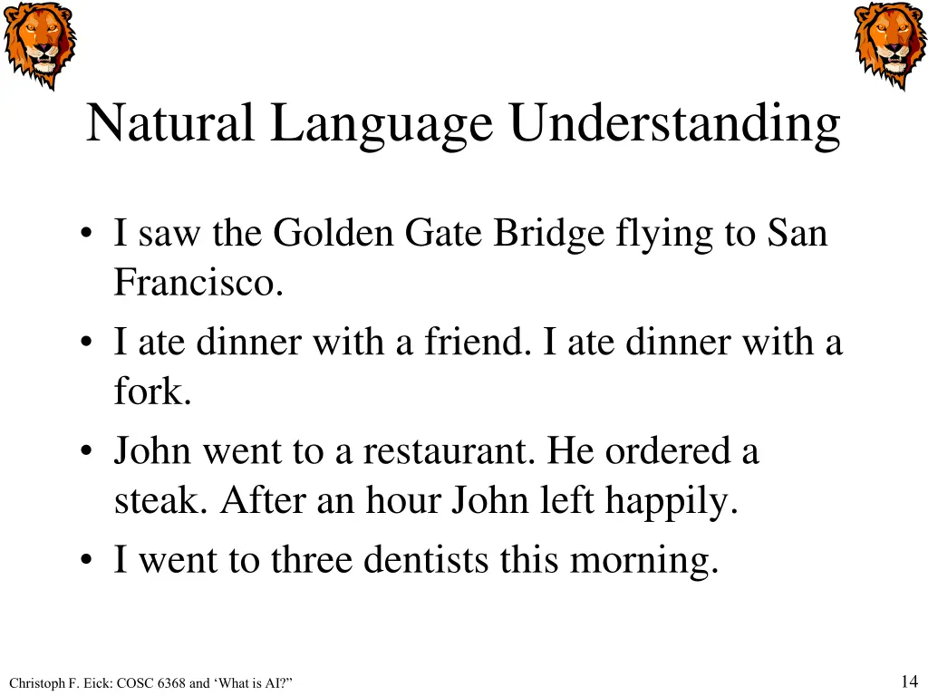 natural language understanding