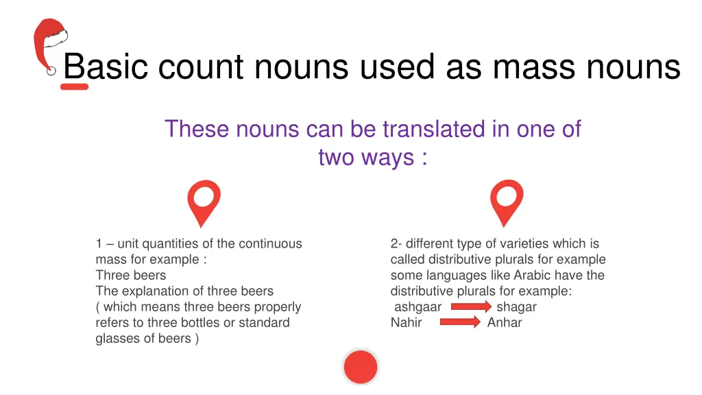 basic count nouns used as mass nouns