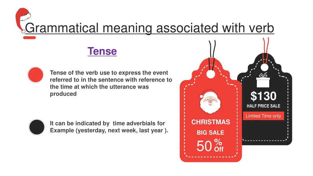 grammatical meaning associated with verb