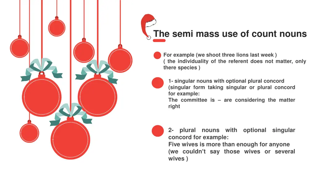 the semi mass use of count nouns