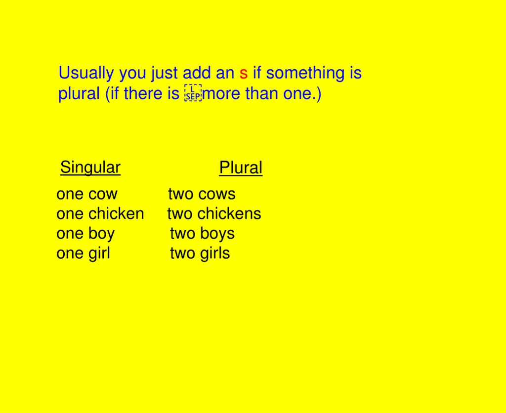 usually you just add an s if something is plural