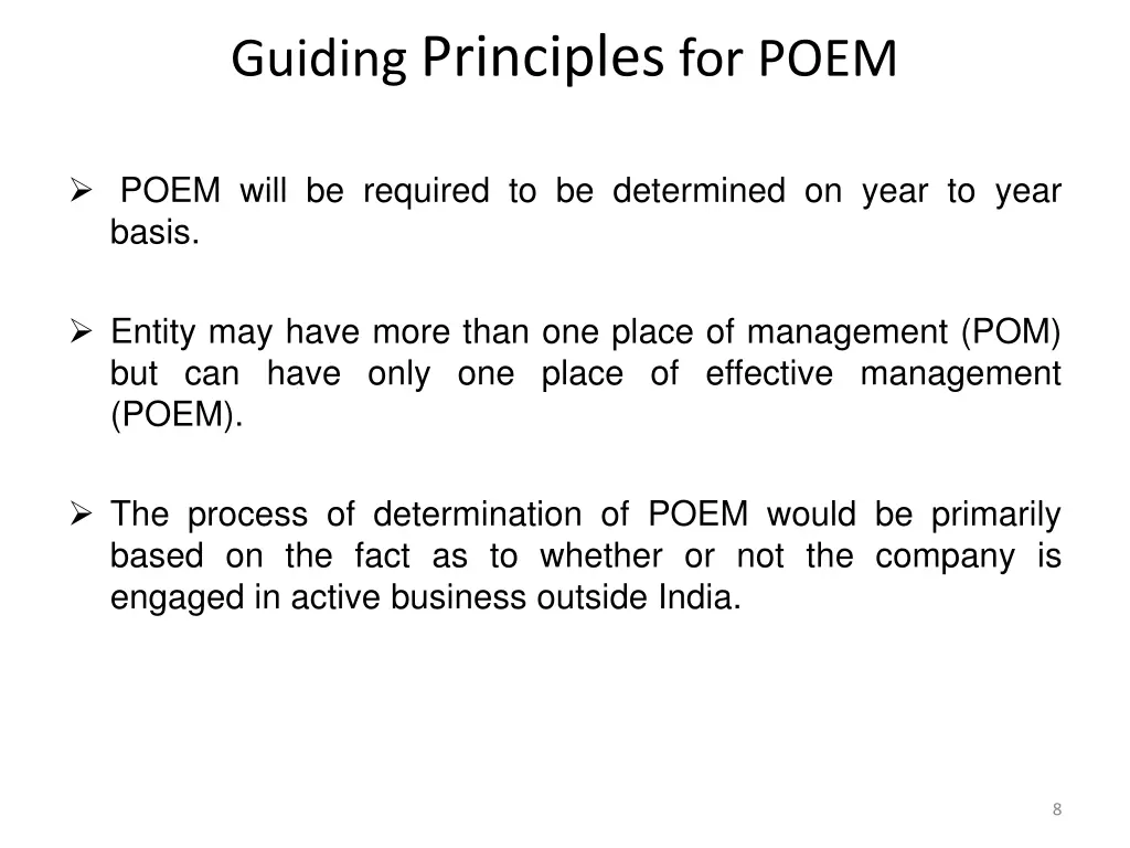 guiding principles for poem 1