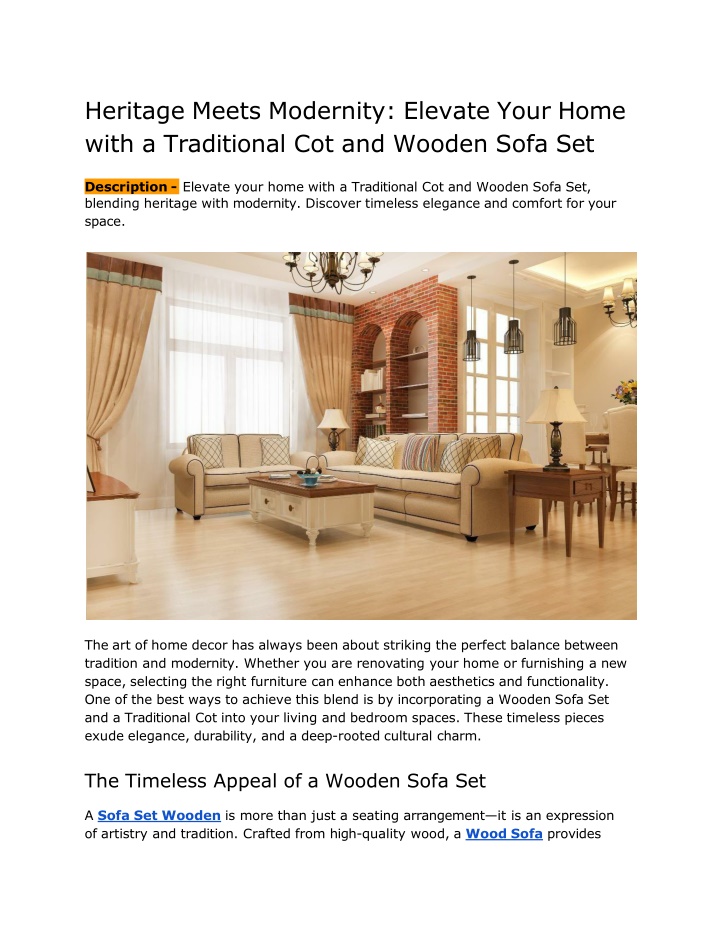 heritage meets modernity elevate your home with