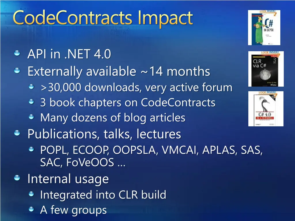 codecontracts impact