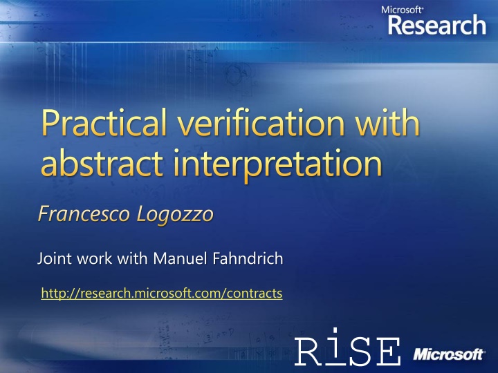 practical verification with abstract