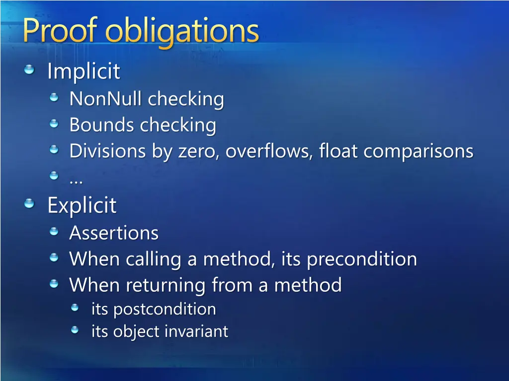 proof obligations implicit nonnull checking