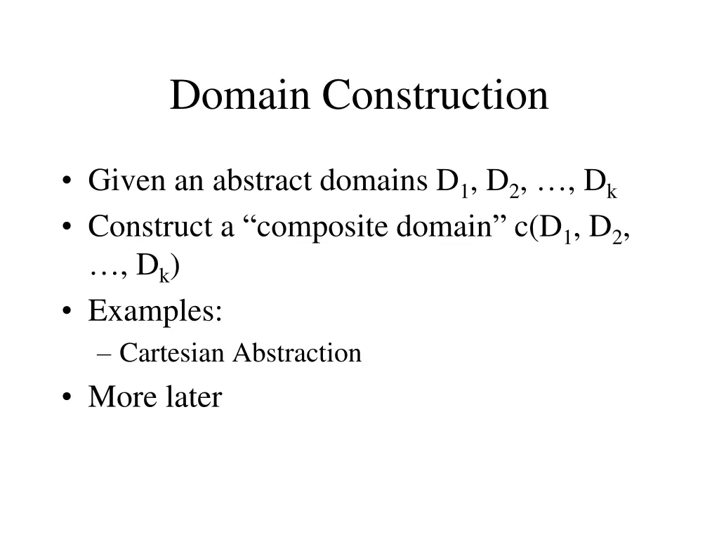 domain construction