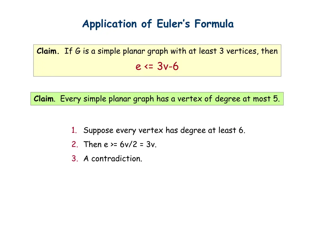 application of euler s formula 2