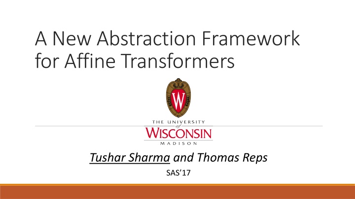 a new abstraction framework for affine