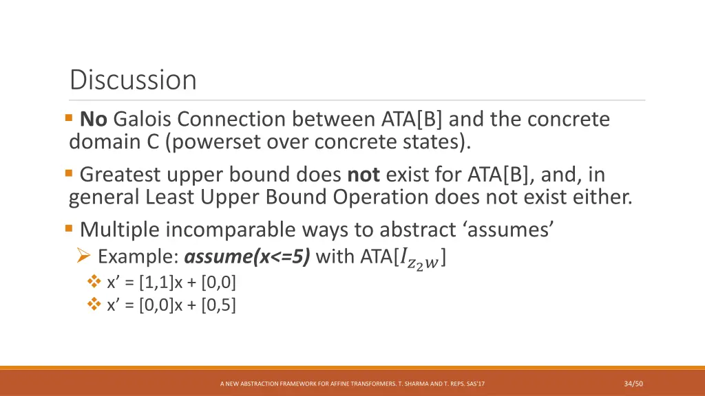 discussion no galois connection between