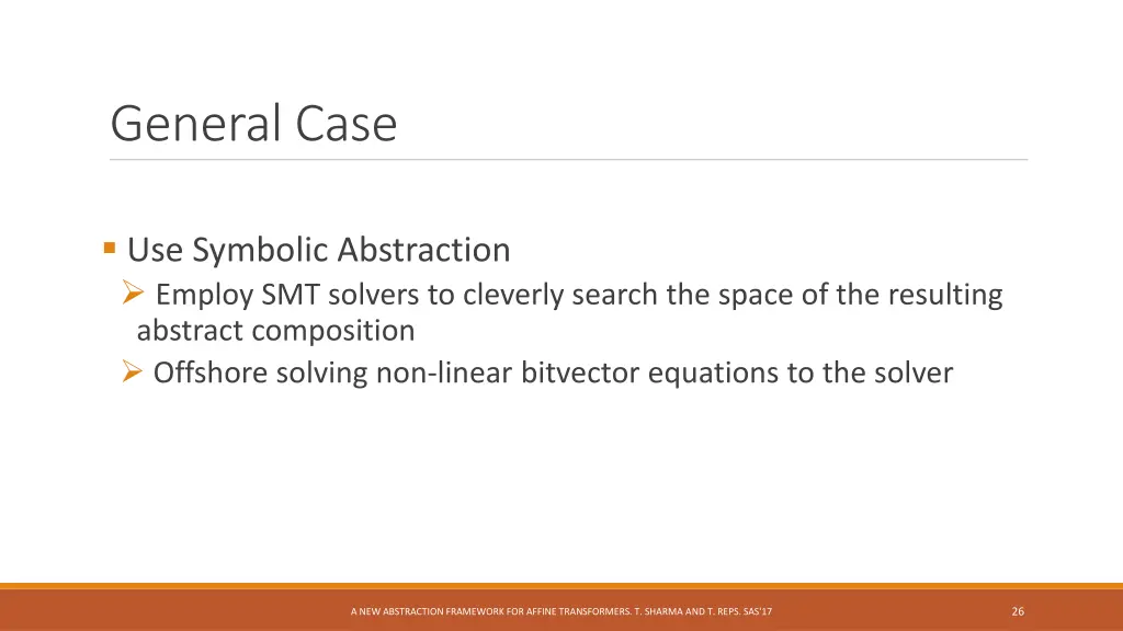 general case